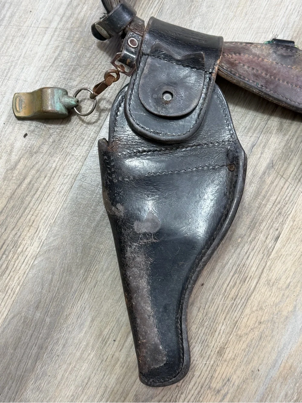 Vintage Bucheimer WWII Army Tactical Belt w/ Wesson Handcuffs Whistle & Holster
